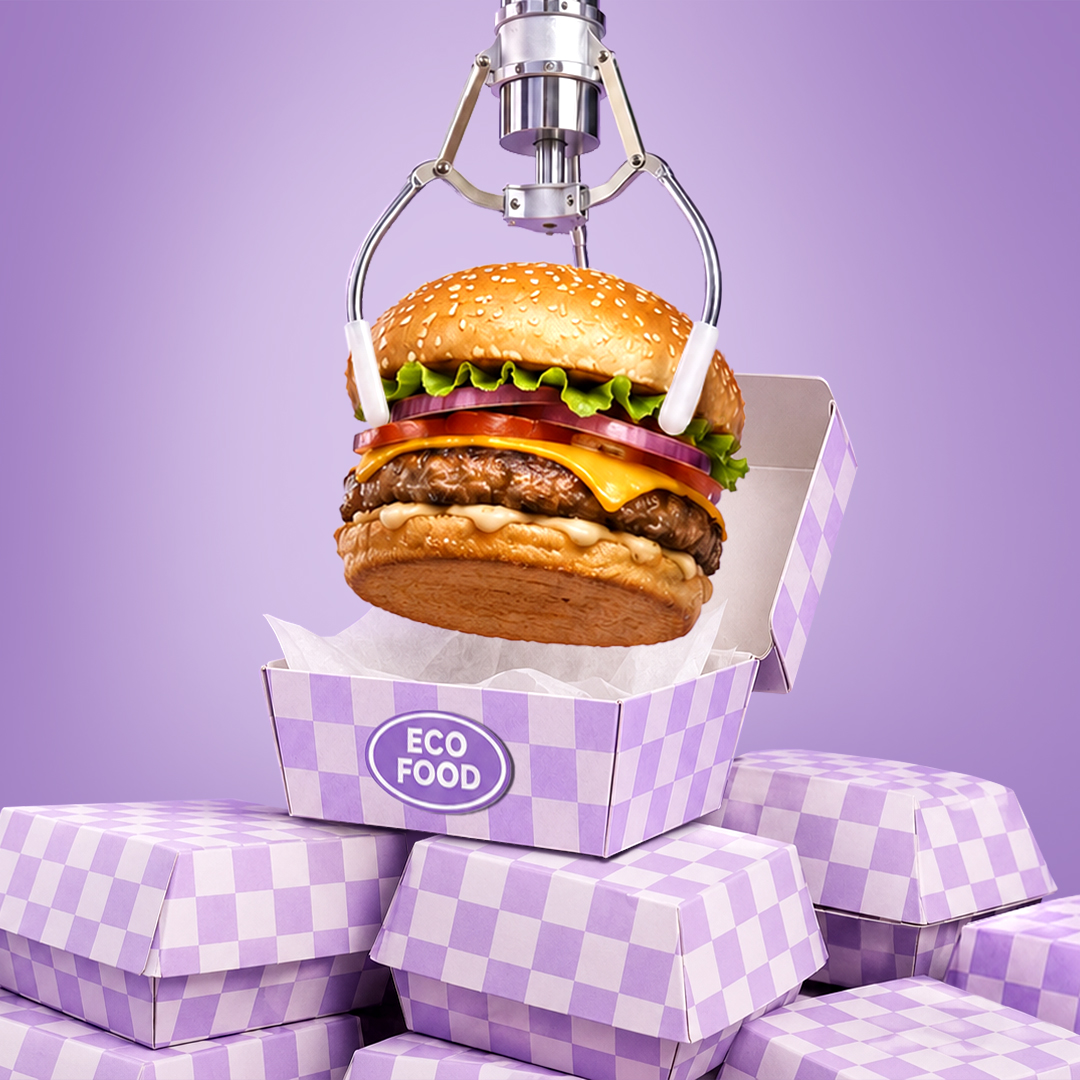 EcoFood campaign visual — fries and drink