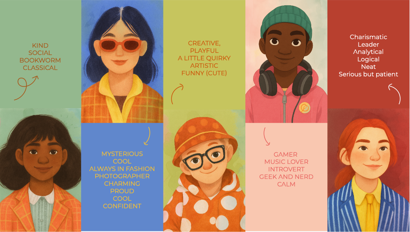 Teen character personas