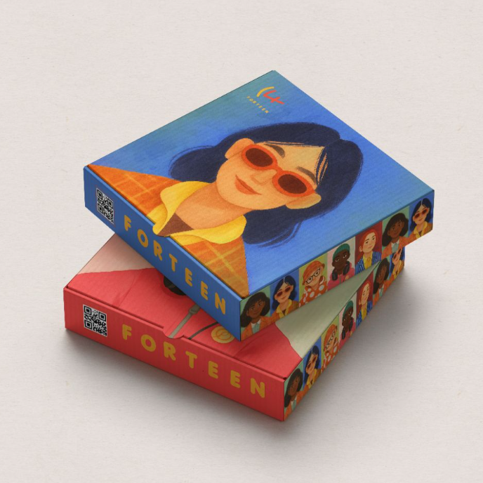 Photo — stacked character boxes